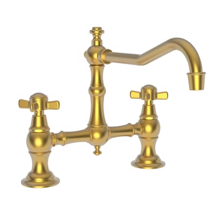 Newport Brass Kitchen Bridge Faucet in Satin Gold (Pvd) 945-24S